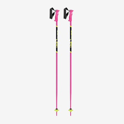 LEKI otr smučarske palice 65344302 RACING KIDS neon pink black
