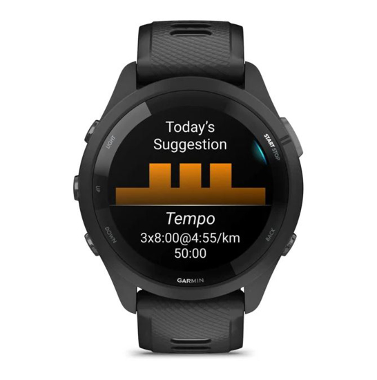 GARMIN športna ura FORERUNNER 265 MUSIC 010-02810-10 music black