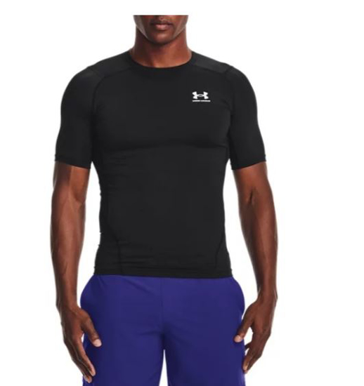 UNDER ARMOUR m majica 1361518-001 HEATGEAR SHORT SLEEVE black