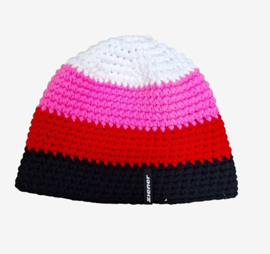 ZIENER ž kapa 142152 12 ITA PR HAT black pink white