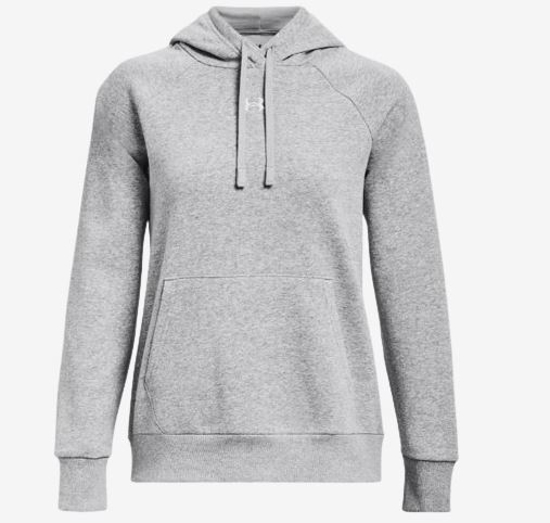 UNDER ARMOUR ž kapucar 1379500-013 RIVAL FLEECE grey