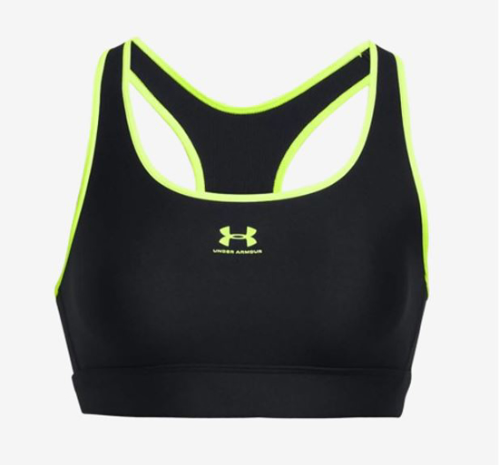 UNDER ARMOUR ž trening top 1373865-004 HEATGEAR® MID PADLESS  black high vis yellow