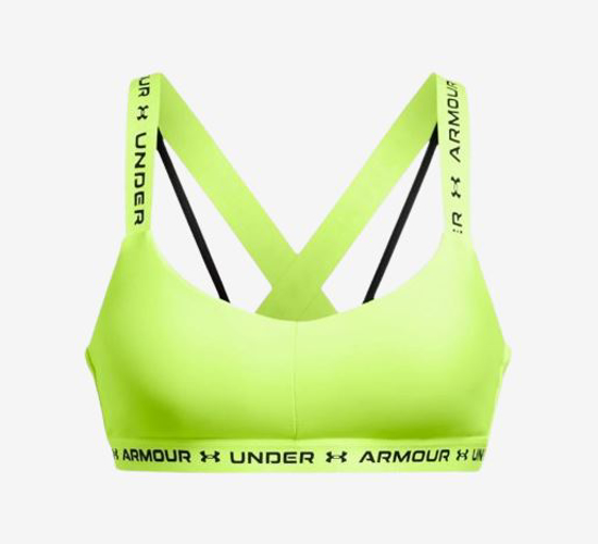 UNDER ARMOUR ž trening top 1361033-732 CROSSBACK LOW high vis yellow black