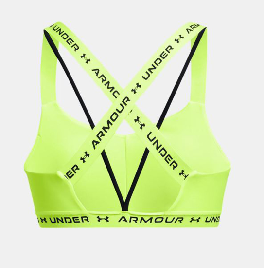 UNDER ARMOUR ž trening top 1361033-732 CROSSBACK LOW high vis yellow black