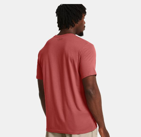 UNDER ARMOUR m majica 1382829-611 COLORBLOCK WORDMARK SS sedona red silt