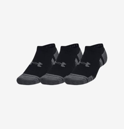 UNDER ARMOUR nogavice 1379526-001 PERFORMANCE COTTON 3PK NS black pitch gray