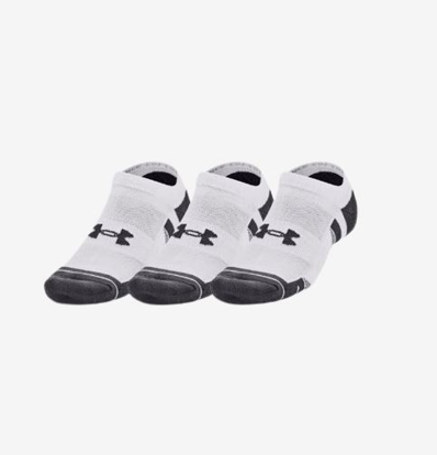 UNDER ARMOUR nogavice 1379526-100 PERFORMANCE COTTON 3PK NS white pitch gray