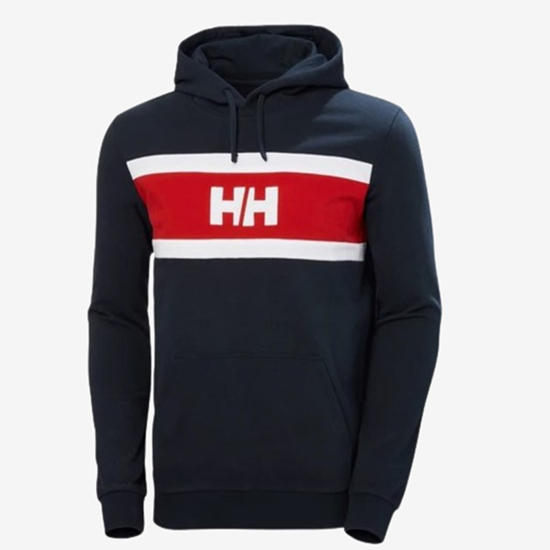 HELLY HANSEN m kapucar 34474-597 SALT COTTON HOODIE navy