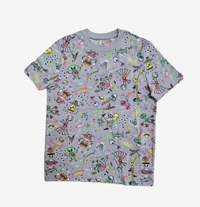 UNDER ARMOUR otr majica 1383597-011 ALIEN OUT OF THIS WORLD grey