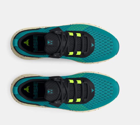 UNDER ARMOUR m copati 3027344-300 PROJECT ROCK BSR 4 circuit teal black high vis yellow
