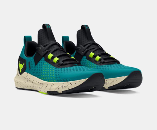 UNDER ARMOUR m copati 3027344-300 PROJECT ROCK BSR 4 circuit teal black high vis yellow
