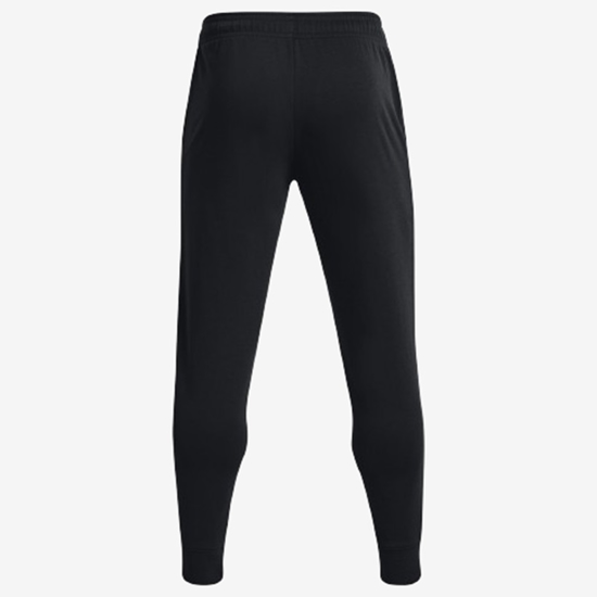 UNDER ARMOUR m hlače 1380843-001 RIVAL TERRY JOGGERS black onyx white