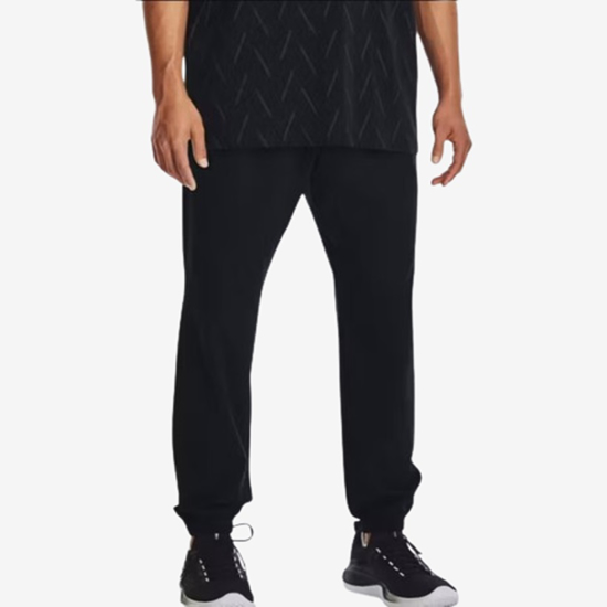 UNDER ARMOUR m hlače 1382119-001 STRETCH WOVEN JOGGERS black pitch grey