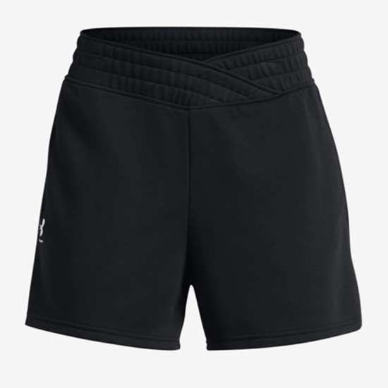 UNDER ARMOUR ž hlače 1382742-001 RIVAL TERRY SHORTS black white