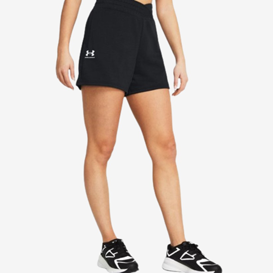 UNDER ARMOUR ž hlače 1382742-001 RIVAL TERRY SHORTS black white