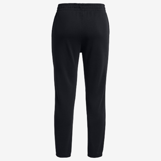 UNDER ARMOUR ž hlače 1382735-001 RIVAL TERRY JOGGERS black white