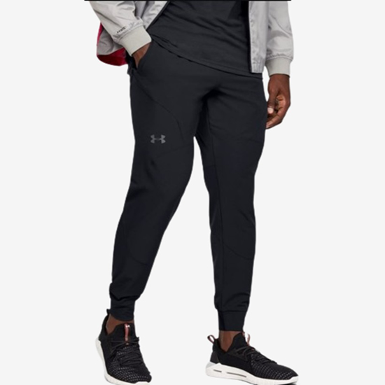 UNDER ARMOUR m hlače 1352027-001 UNSTOPPABLE JOGGERS black pitch gray