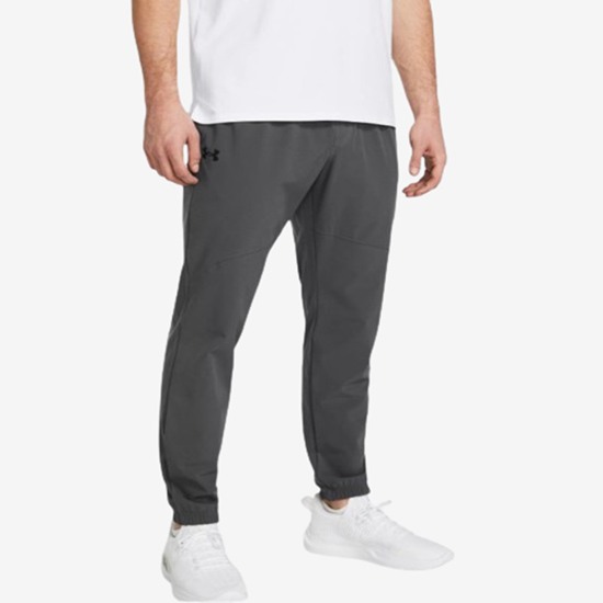 UNDER ARMOUR m hlače 1382119-025 STRETCH WOVEN JOGGERS castlerock black