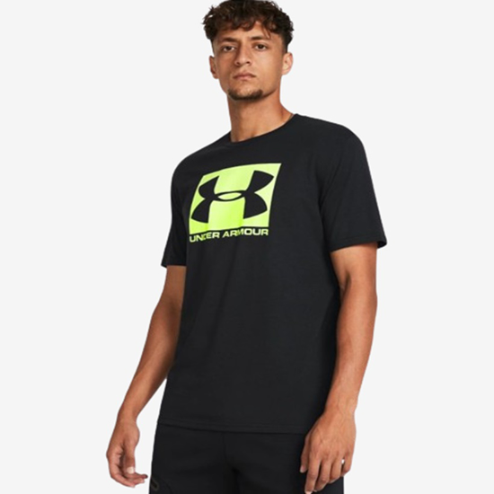 UNDER ARMOUR m majica 1329581-004 BOXED SPORTSTYLE SHORT SLEEVE black high vis yellow