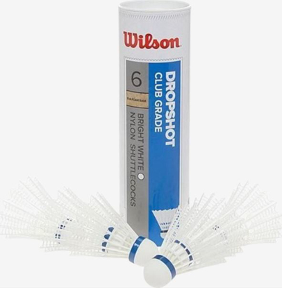 WILSON badminton žogice WRT6046WH DROPSHOT 6PAK TUBE white
