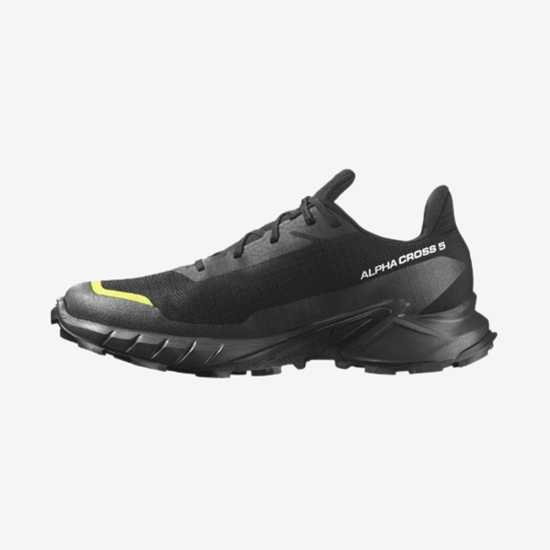 SALOMON m trail copati 474604 ALPHACROSS 5 GTX black/peat