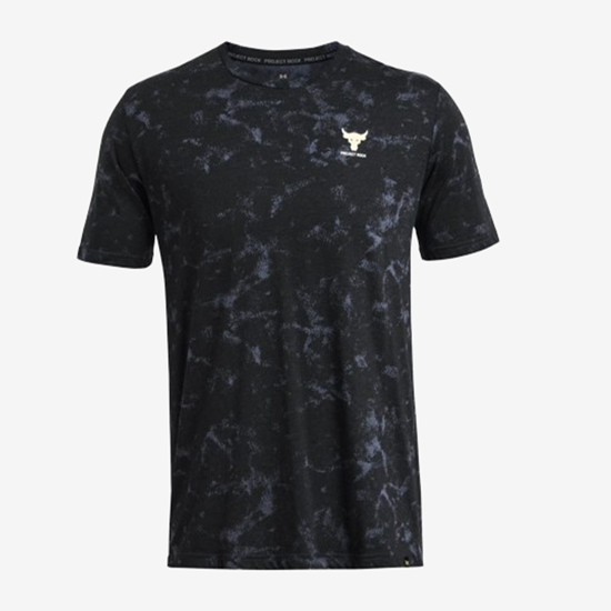UNDER ARMOUR m majica 1383194-001 PROJECT ROCK PAYOFF PRINTED GRAPHIC SHORT SLEEVE black silt