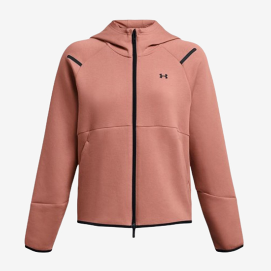UNDER ARMOUR ž jopica 1379842-696 UA Unstoppable Fleece Full-Zip canyon pink black
