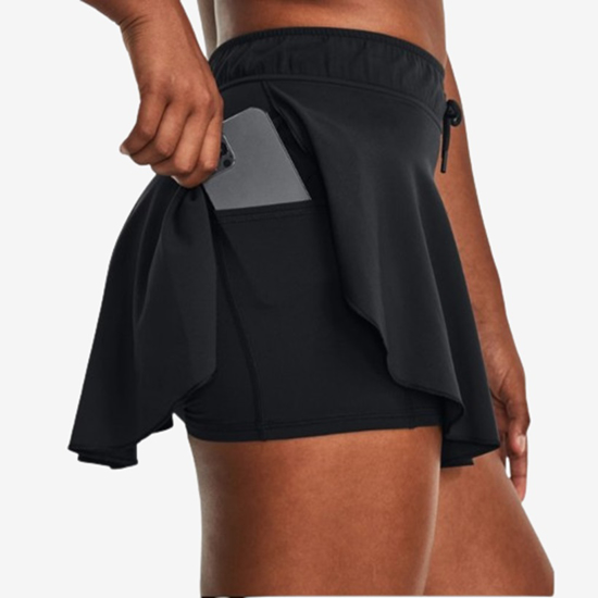 UNDER ARMOUR ž krilo 1383636-001 ESSENTIAL SPLIT SKORT black