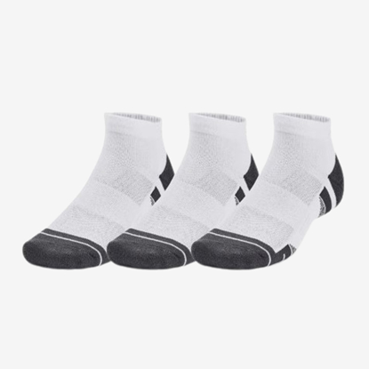 UNDER ARMOUR nogavice 1379504-100 PERFORMANCE TECH LOW SOCKS 3-PAIR white