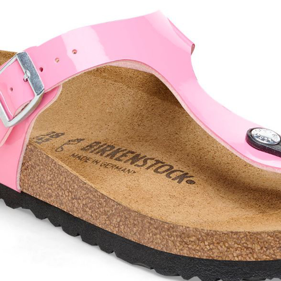 BIRKENSTOCK natikači 1026937 GIZEH -regular- patent candy pink black