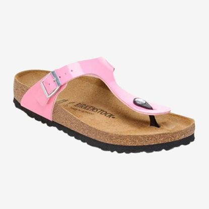 BIRKENSTOCK natikači 1026937 GIZEH -regular- patent candy pink black