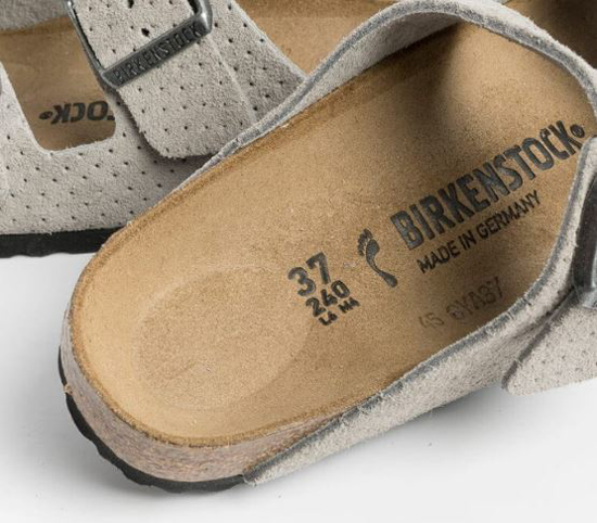 BIRKENSTOCK natikači 1027019 ARIZONA -narrow- stone coin