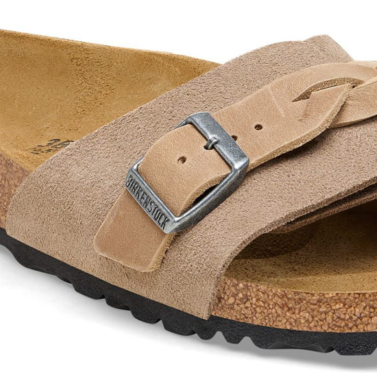 BIRKENSTOCK natikači 1026730 OITA BRAIDED -narrow- taupe