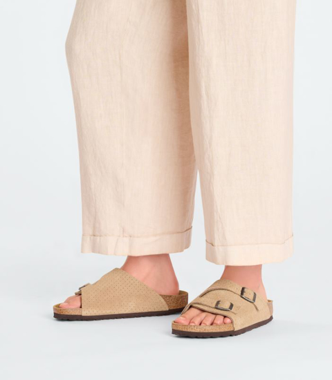 BIRKENSTOCK natikači 1027057 ZÜRICH -narrow- dotted new beige