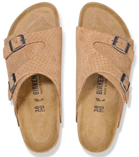 BIRKENSTOCK natikači 1027057 ZÜRICH -narrow- dotted new beige