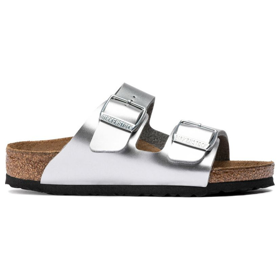 BIRKENSTOCK natikači 1019400 ARIZONA -narrow- electric metallic silver