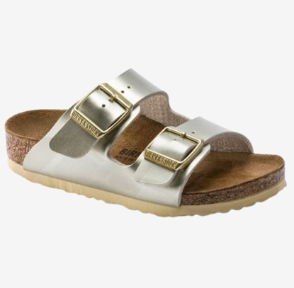 BIRKENSTOCK natikači 1014841 ARIZONA KIDS -narrow- electric metallic gold