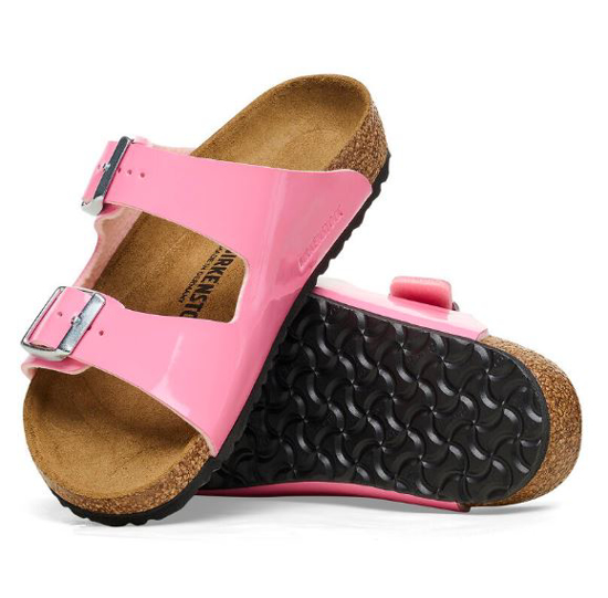 BIRKENSTOCK natikači 1027133 ARIZONA KIDS -narrow- patent candy pink