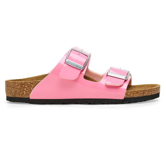 BIRKENSTOCK natikači 1027133 ARIZONA KIDS -narrow- patent candy pink