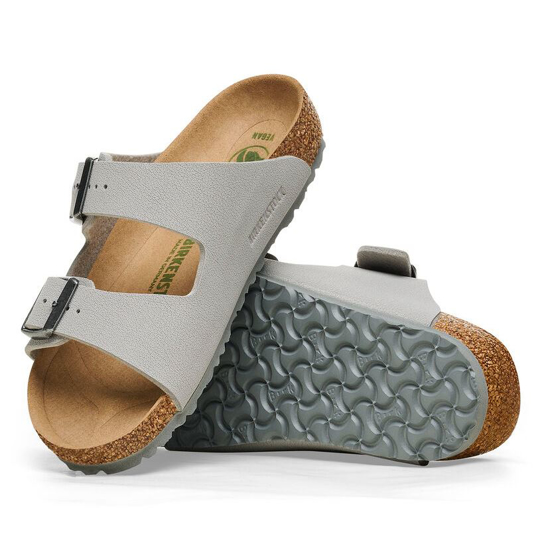 BIRKENSTOCK natikači 1026413 ARIZONA KIDS Vegan -narrow- stone coin