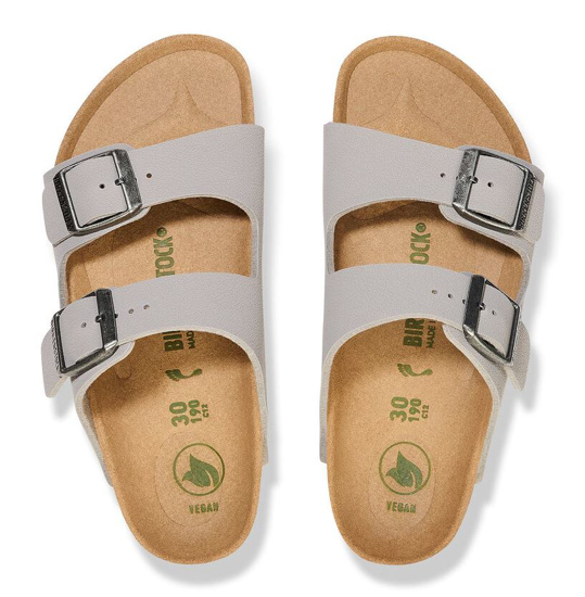 BIRKENSTOCK natikači 1026413 ARIZONA KIDS Vegan -narrow- stone coin