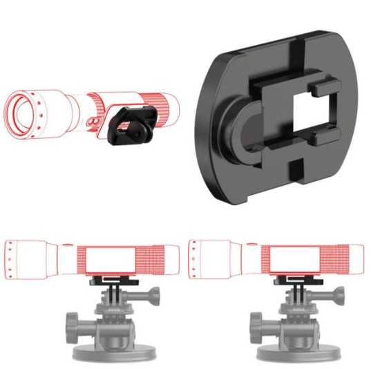 LED LENSER nastavek 502246 GOPRO ADAPTER TYPE D black