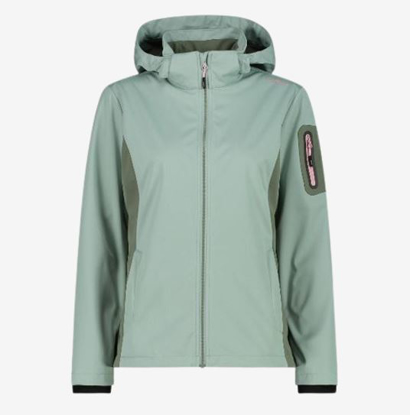 CMP ž softshell 39A5016 E421 JACKET ZIP JACKET light jade