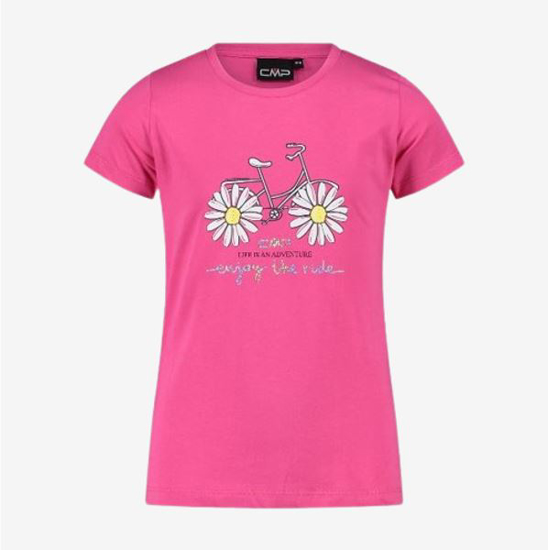 CMP otr majica 34F7865 C505 G T-SHIRT IN ORGANIC COTTON fuxia