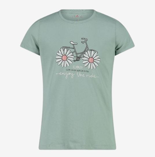 CMP otr majica 34F7865 E421 G T-SHIRT IN ORGANIC COTTON jade