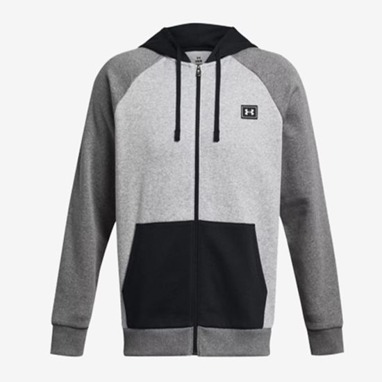 UNDER ARMOUR m jopica 1383096-011 RIVAL FLEECE COLORBLOCK mod gray light heather castlerock light heather