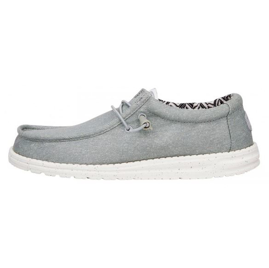 HEYDUDE m čevlji 40700-007 WALLY CANVAS light grey