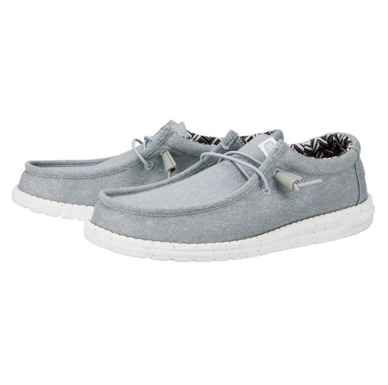 HEYDUDE m čevlji 40700-007 WALLY CANVAS light grey