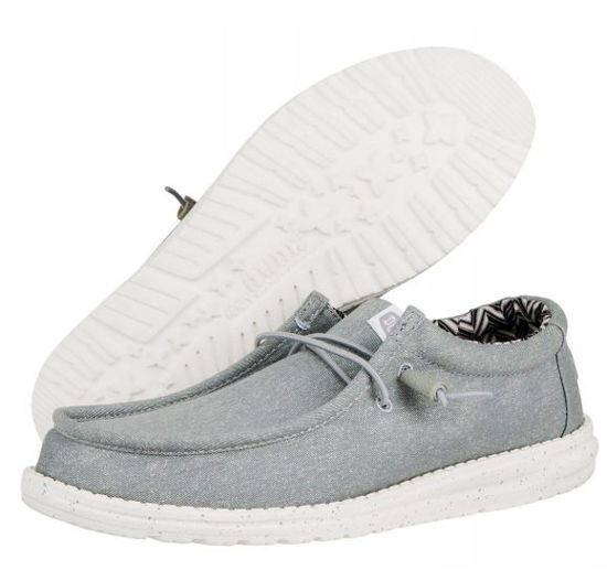 HEYDUDE m čevlji 40700-007 WALLY CANVAS light grey