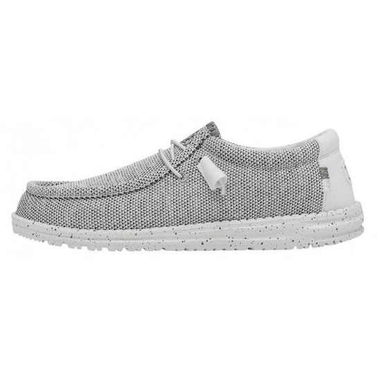 HEY DUDE m čevlji 40019-1KA WALLY SOX stone white